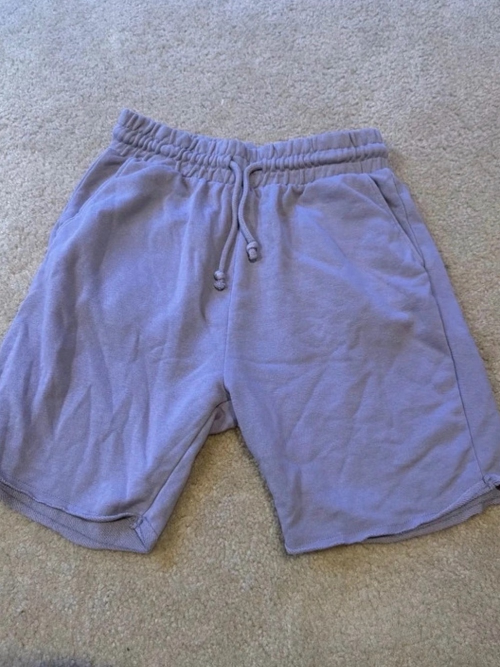 H&M Men's Light Purple Drawstring Athletic Shorts